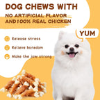 PAWUP premium chicken wrapped bone snacks nutrient info label view