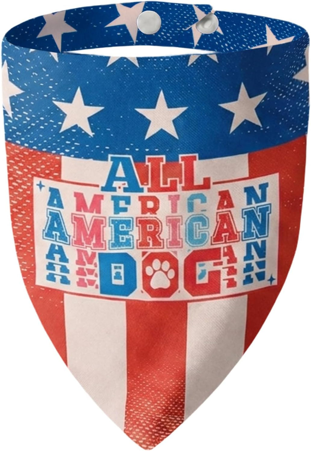 250th Anniversary Dog Bandana, American Flag Triangle Scarf, Adjustable Snap Button Patriotic Neckwear for Large Breeds (30-75lbs) - Image 11