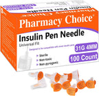 Pharmacy Choice insulin pen needles front box view 100 count