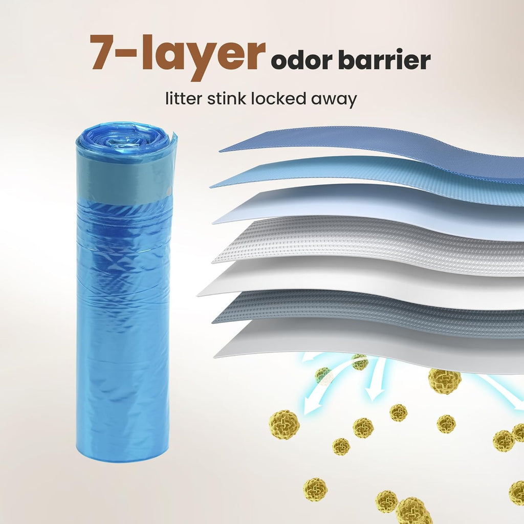 GKJ pet waste bin with 7-layer refill bag roll