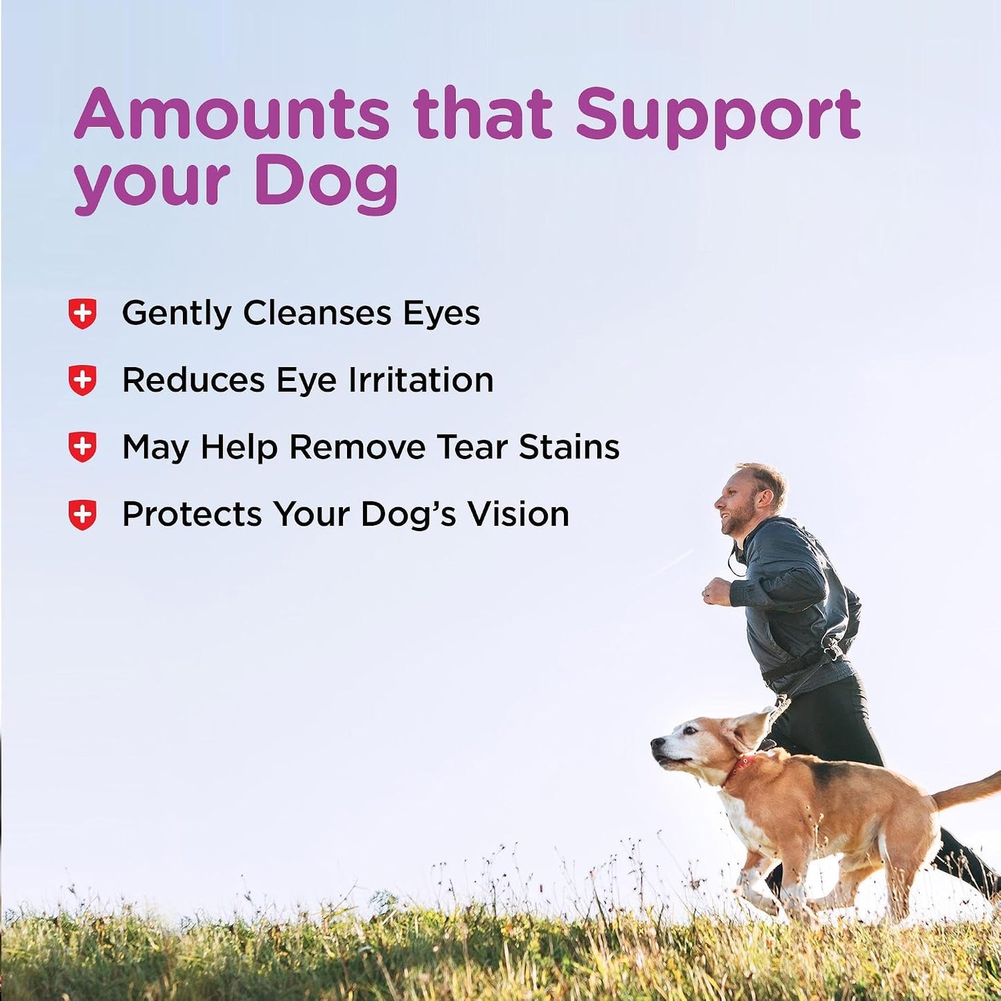 Nutri-Vet pet safe ophthalmic eye rinse liquid for puppies back label view
