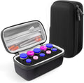 Krypthos 10 Slots Insulin Vial Protector Case front view showing the durable black water resistant exterior shell