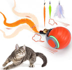 BABORUI Interactive Cat Toy Ball - Automatic Interactive Cat Toys for Indoor Cats with 3 Tails, 2 Speeds Rechargeable Cat Enrichment Toys for Small/Medium/Large Cats to Keep Them Busy(Blue) - Image 11