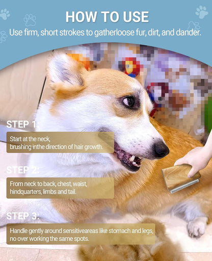 KAIFONG authentic USA imported dog and cat deshedding brush side angle