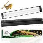 QZQ T5 UVB Reptile Light Fixture Combo Kit 8W, 10.0 UVB Light for Reptiles, Terrarium Hood Comes with Desert UVB Lamp for Bearded Dragon, Gecko, Tortoise, Lizard - Image 11