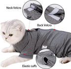 Breathable cone alternative recovery pajama for male and female cats