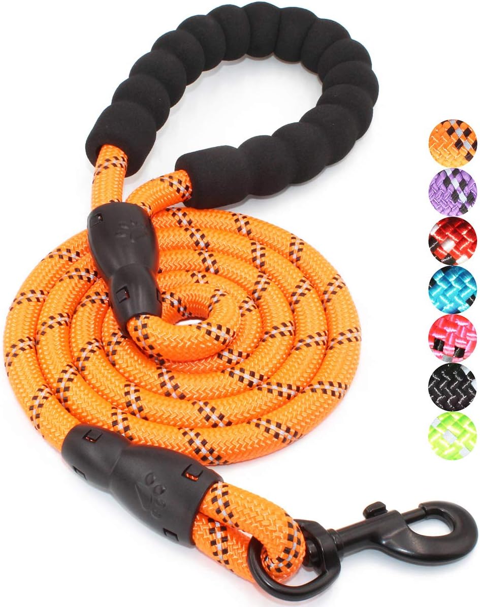 BAAPET black nylon dog walking rope for medium and large dogs packaging view