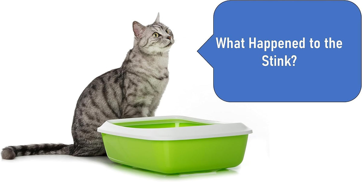 Extending pet litter lifespan with steam activated coconut carbon deodorizer