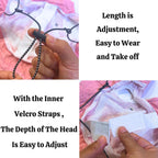 Vodafulgir summer sun protection cap for dogs top view