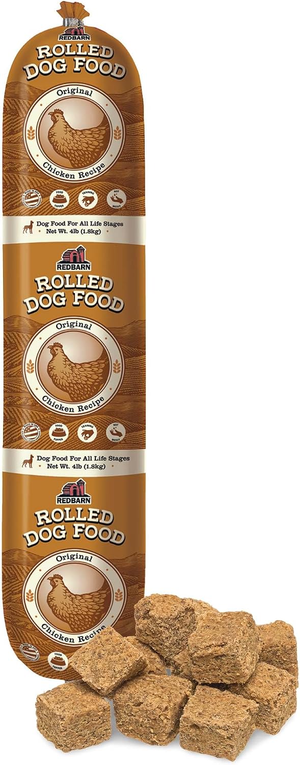 Redbarn Pet Products All-Natural Premium Rolled Dog Food, Beef Recipe - Soft Semi-Moist Wet Formula for High Protein Diet, Training Rewards, & Treat Pill Concealer - 4 lb, 1 Count - Image 15