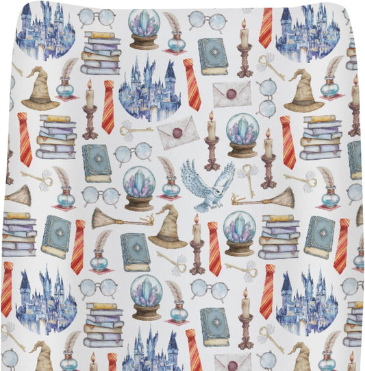 ZoUbqchY Watercolor Magics changing pad cover front view