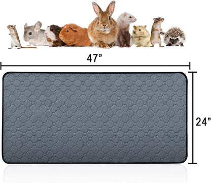 Two pack washable guinea pig pee pads set