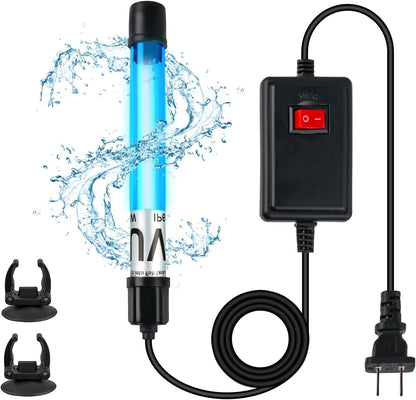 Coospider-Repta 7 Watt Aquarium UV Light sterilizer front view