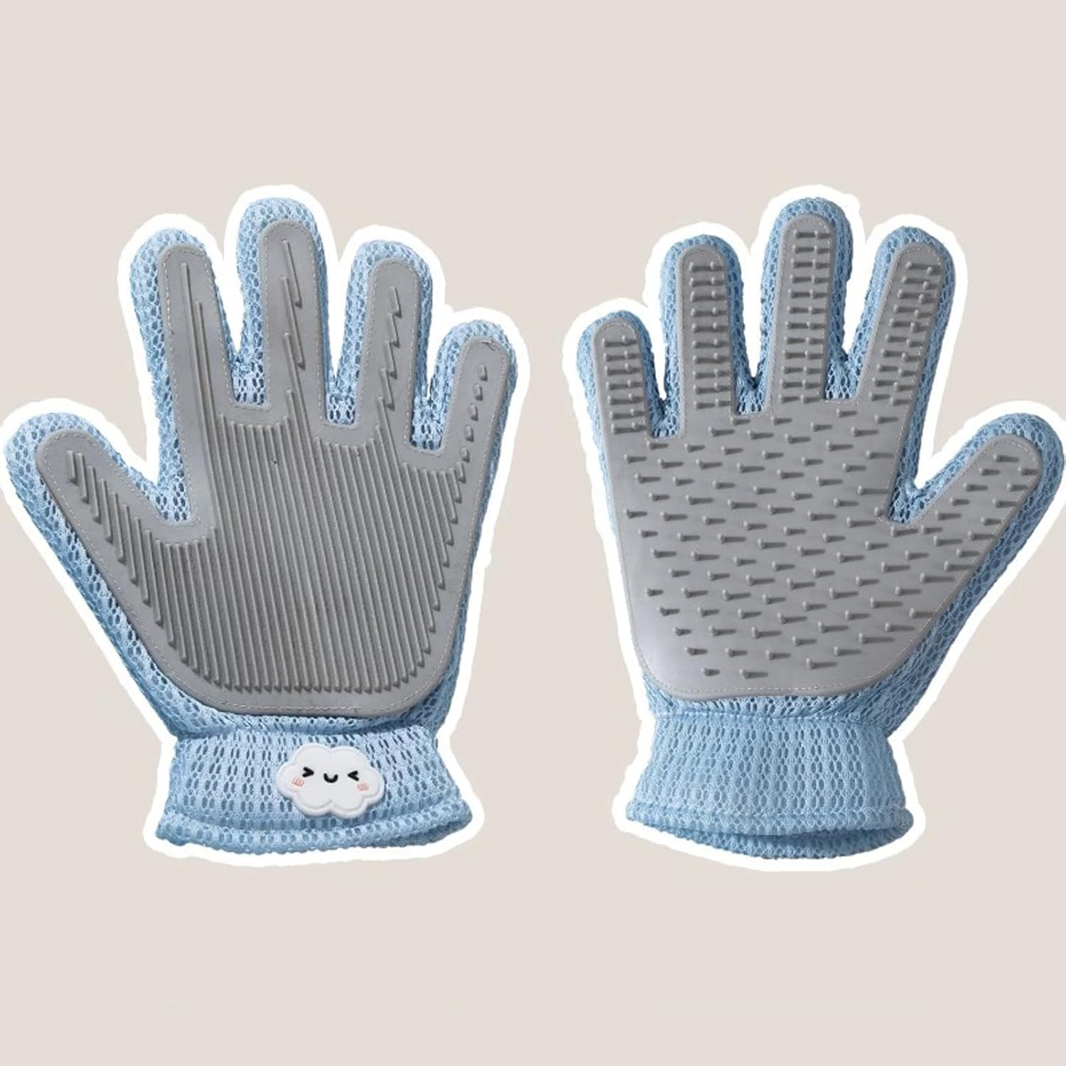 Ambidextrous 2-in-1 pet hair remover glove package count
