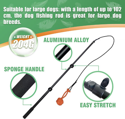 SailStart interactive dog chase toy kit with replacement cotton strips and woven ball lures