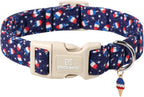 Maca Bates Cute Dog Collar with Rubber Duck Charm for Small Girl Boy Dogs, Green Yellow Ducks Pattern,Adjustable Durable Soft Collars for Male Female Puppy - Image 13