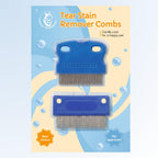 Premium imported cat and dog eye discharge cleaning brush showing the blue handle.