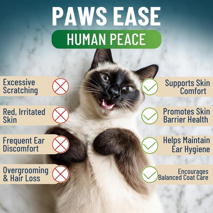 VICSOM grain free cat allergy treats showing soft chew texture close up