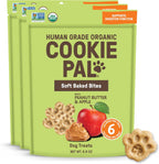 CookiePal Organic Soft Dog Treats Peanut Butter and Apple front packaging