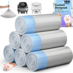120 Count Automatic Cat Litter Box Liners Bags Compatible with NeakasaM1 Petpivot Autoscooper 11/12 and Similar Open-Top Self-Cleaning Cat Litter Box, Drawstring Handle Heavy Duty Leak-proof, 27*13in - Image 11