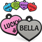 GoTags Silicone Dog Tags, Soundless Pet Tag, Personalized Silent Tag Engraved for Pets with Cute Custom Designs, for Dogs and Cats, (Bone, Pink) - Image 14