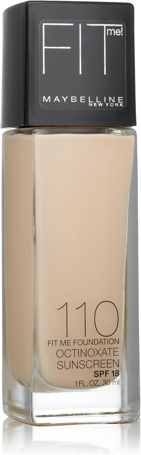 Maybelline Fit Me Dewy + Smooth Liquid Foundation Makeup, Medium Buff, 1 Count (Packaging May Vary) - Image 15