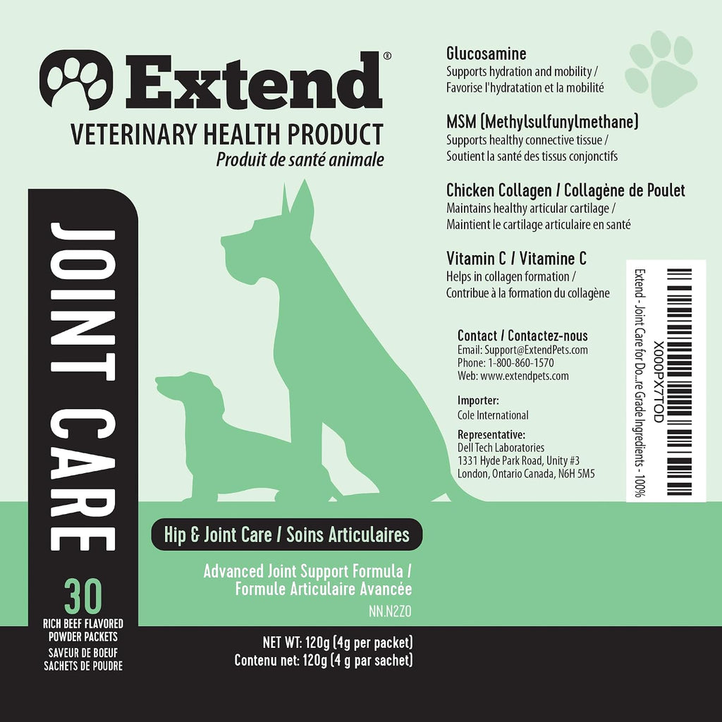 Premium imported daily dog supplement for hip dysplasia support
