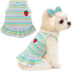 XGDMEIL soft stretch pet dress detailing neck and armhole openings