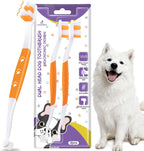 Dog Toothbrush, Dual-Head, for Medium Large Dogs, Purple | Soft Bristles for Gentle Cleaning ,60 degrees Curved Bristles for Better Coverage ,Comfortable for Sensitive Gums - Image 14