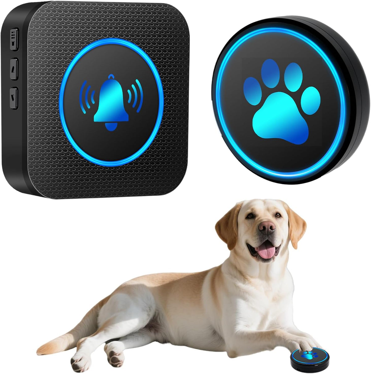 Dog Door Bell for Potty Training, Smart Wireless Doggie Doorbell to Go Outside, 1000 Feet Long Range with IP65 Waterproof Super-Light Touch Button, 60 Melodies & Adjustable Volume (2 Button) - Image 12