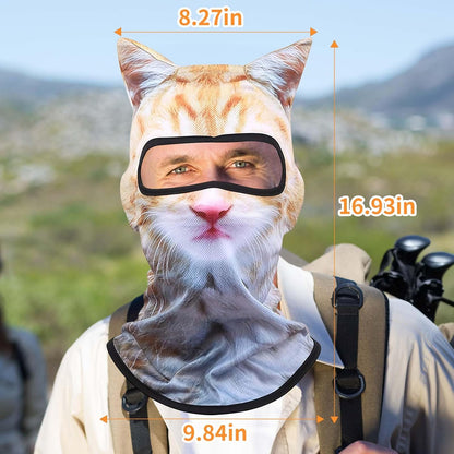 Oyeftp animal print sheisty face mask for outdoor sports