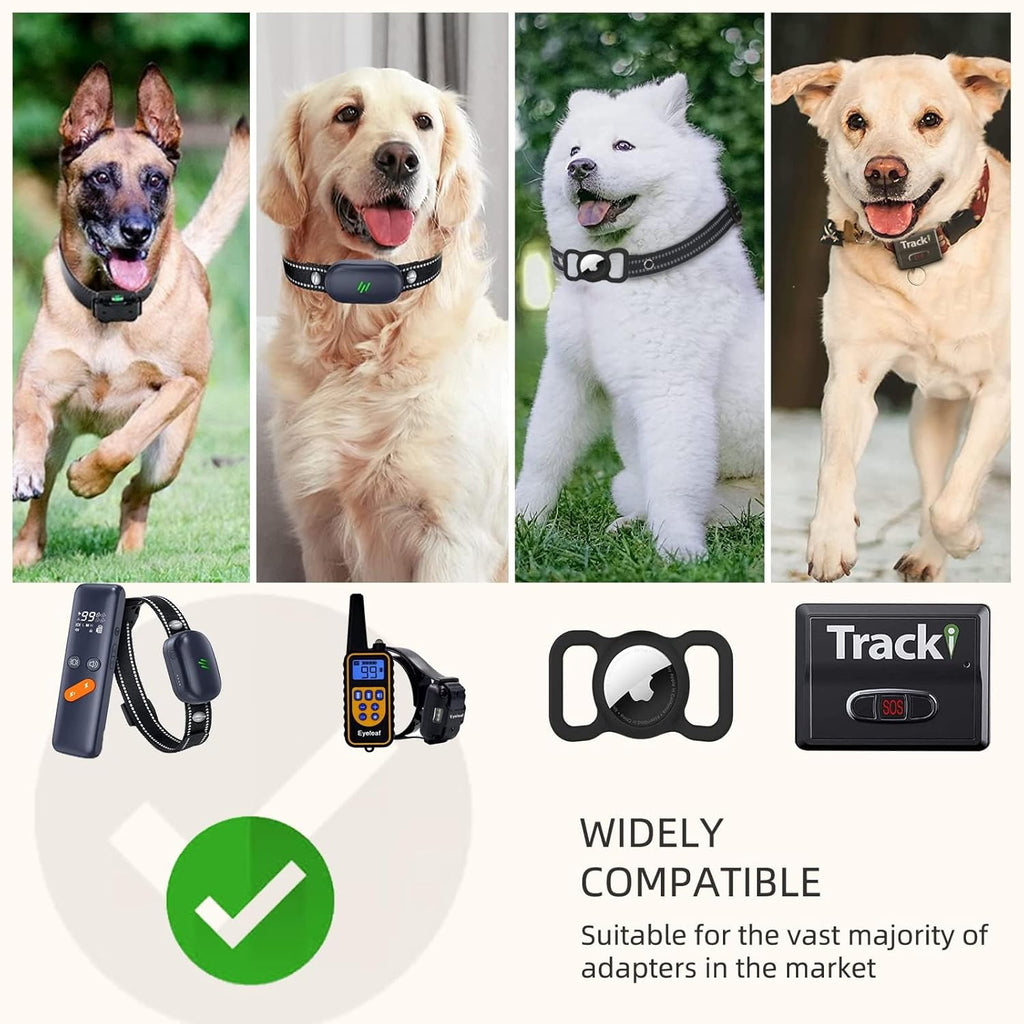 Adjustable reflective e-collar band with quick release buckle