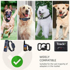 Adjustable reflective e-collar band with quick release buckle