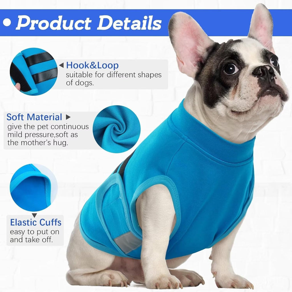 Close up of breathable fabric on Migohi dog calming wrap