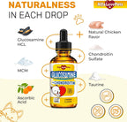 Liquid glucosamine supplement with dropper for cats