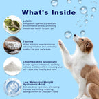 Tear stain cleaner for cats and dogs with weepy eyes dual pack