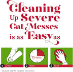 Pet stain cleaner container back instructions panel
