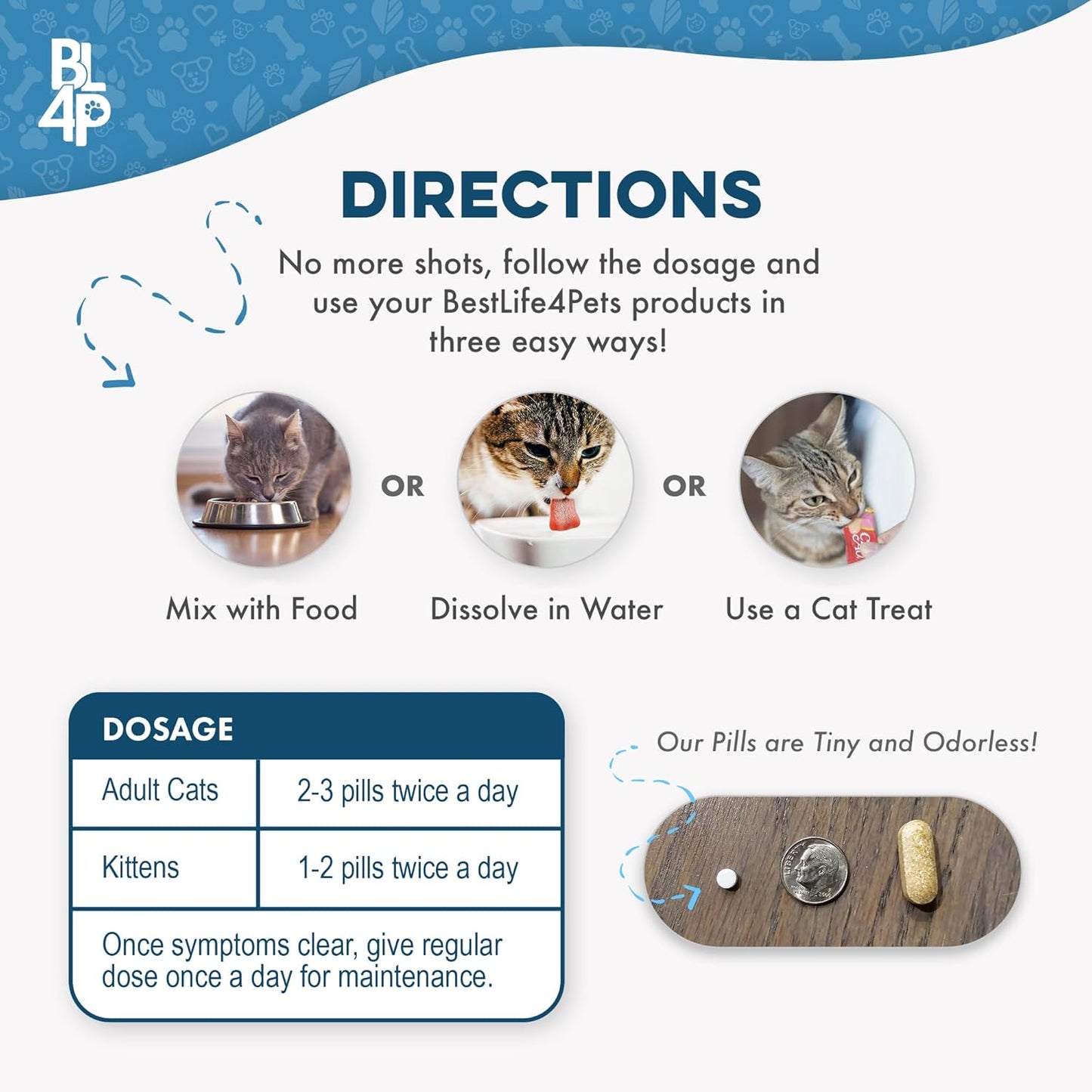 BestLife4Pets immune support supplement bottle highlighting relief for cat sneezing, congestion, and watery eyes.