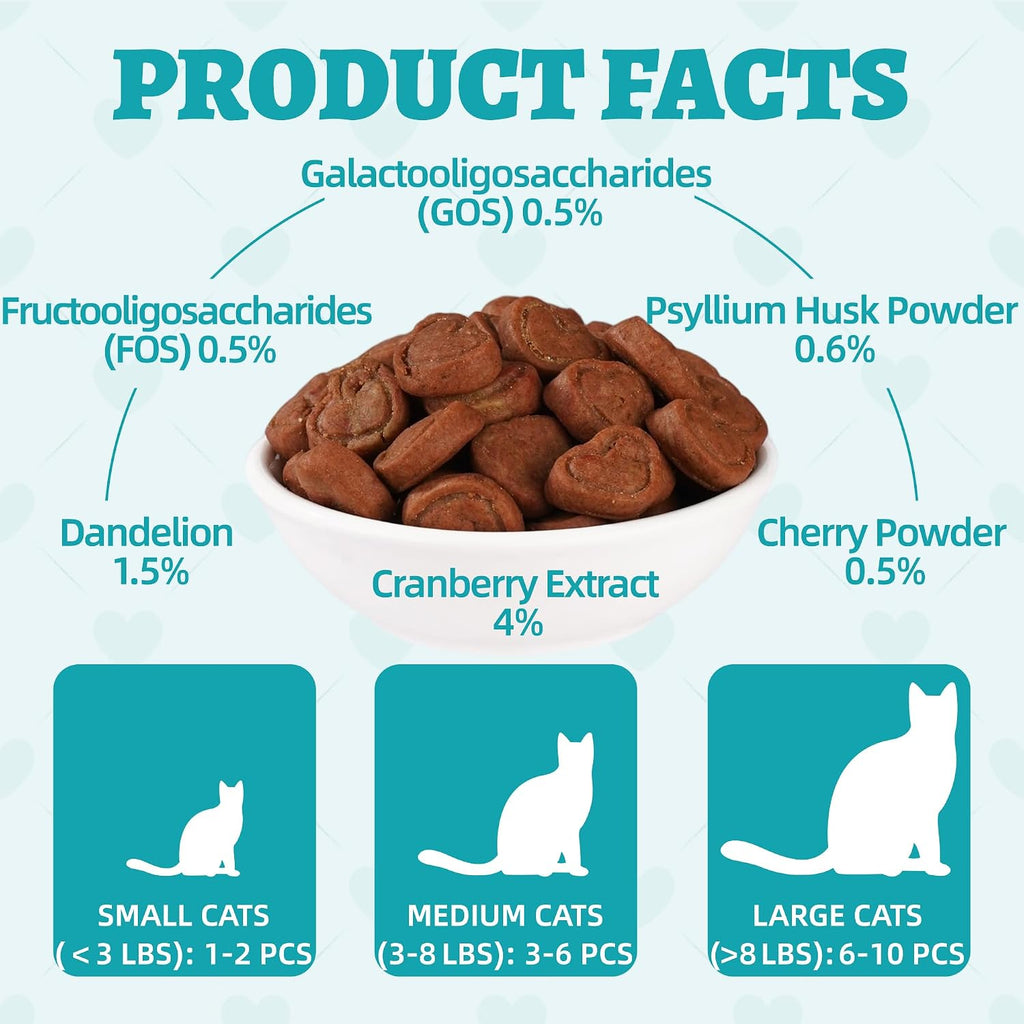 Wellix crunchy cat snacks with dandelion and salmon oil for urinary care