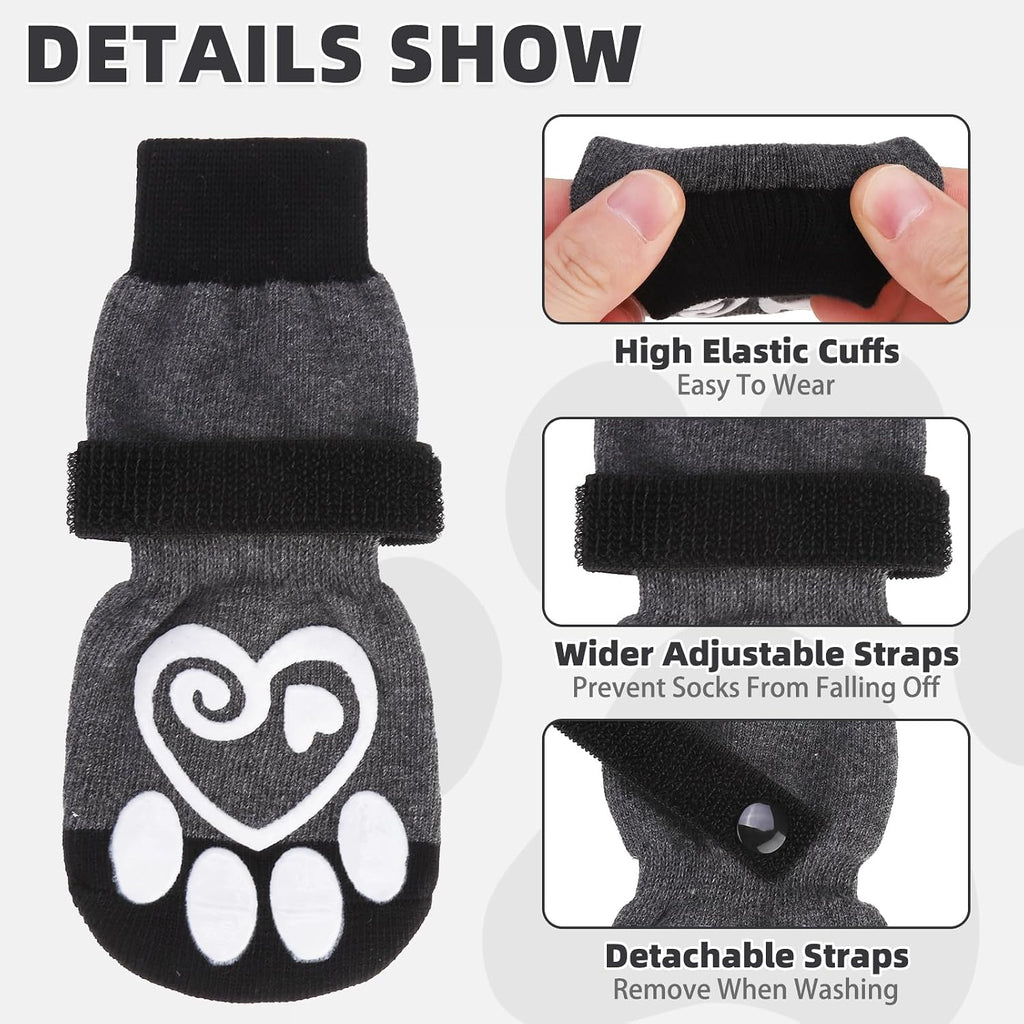 Kooltail pet socks with adjustable straps