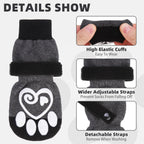 Kooltail pet socks with adjustable straps