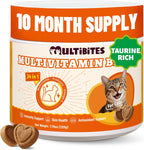 Multibites 24-in-1 cat vitamins and supplements front view jar of premium feline multivitamin treats