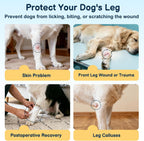 Barkless adjustable dog elbow brace protector chest strap close up post operative wear.