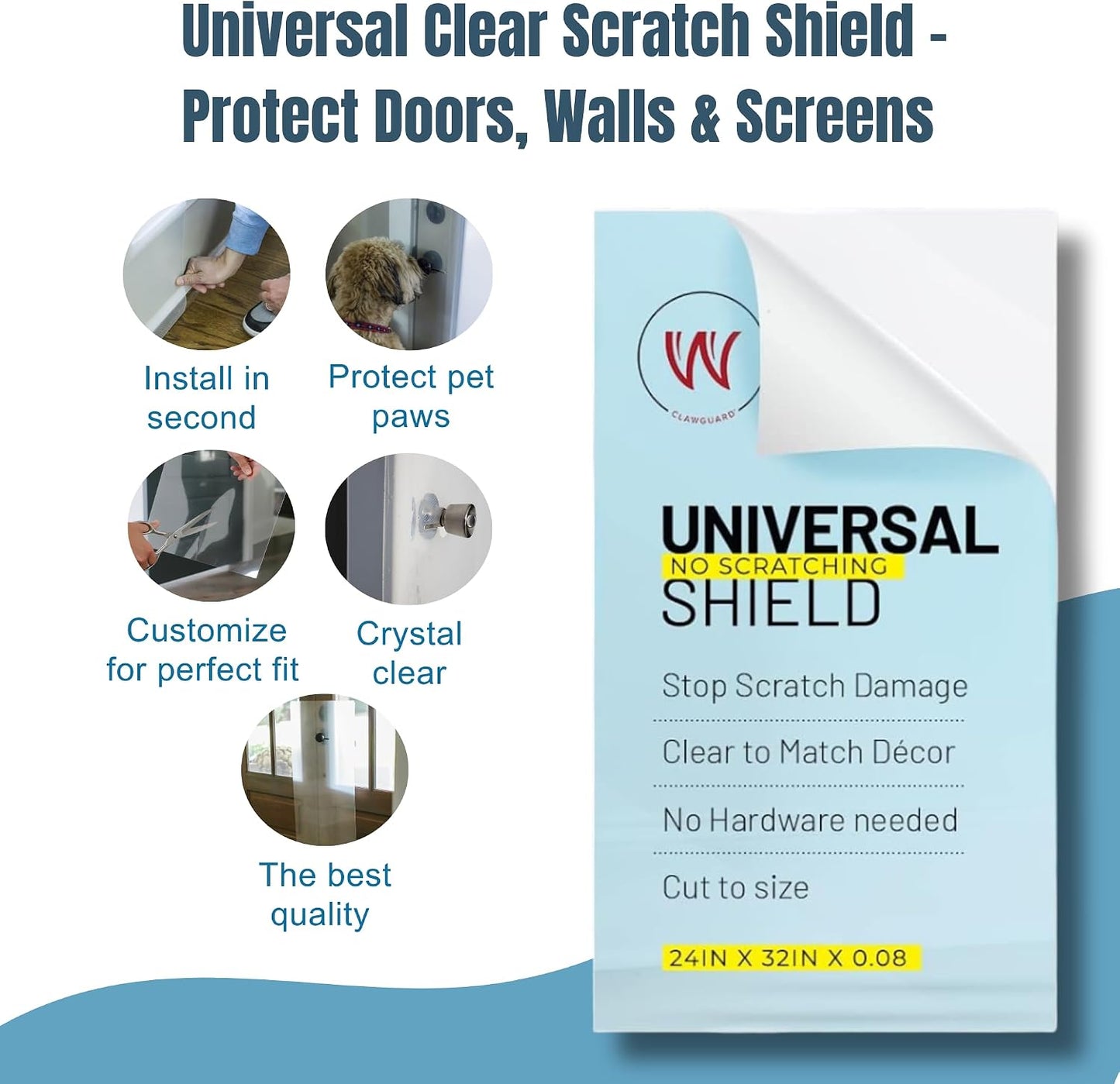 Clawguard shield installed on furniture for cat scratch prevention