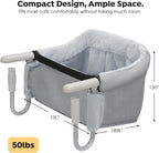 Veehoo cat desk bed demonstrating one-click folding mechanism