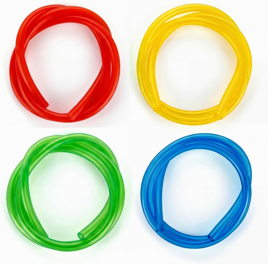 Nuanchu aquarium dosing pump tubing kit front view showing four colorful fluid transfer hoses