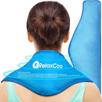 RelaxCoo neck ice pack wrap front view for shoulder relief