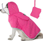 Lukovee Dog Raincoat, Adjustable Dog Rain Jacket with Clear Hooded Double Layer for Large Medium Small Dogs Puppies, Waterproof Rain Coat Poncho with Reflective Storage Pocket & Rim (Yellow, L) - Image 15