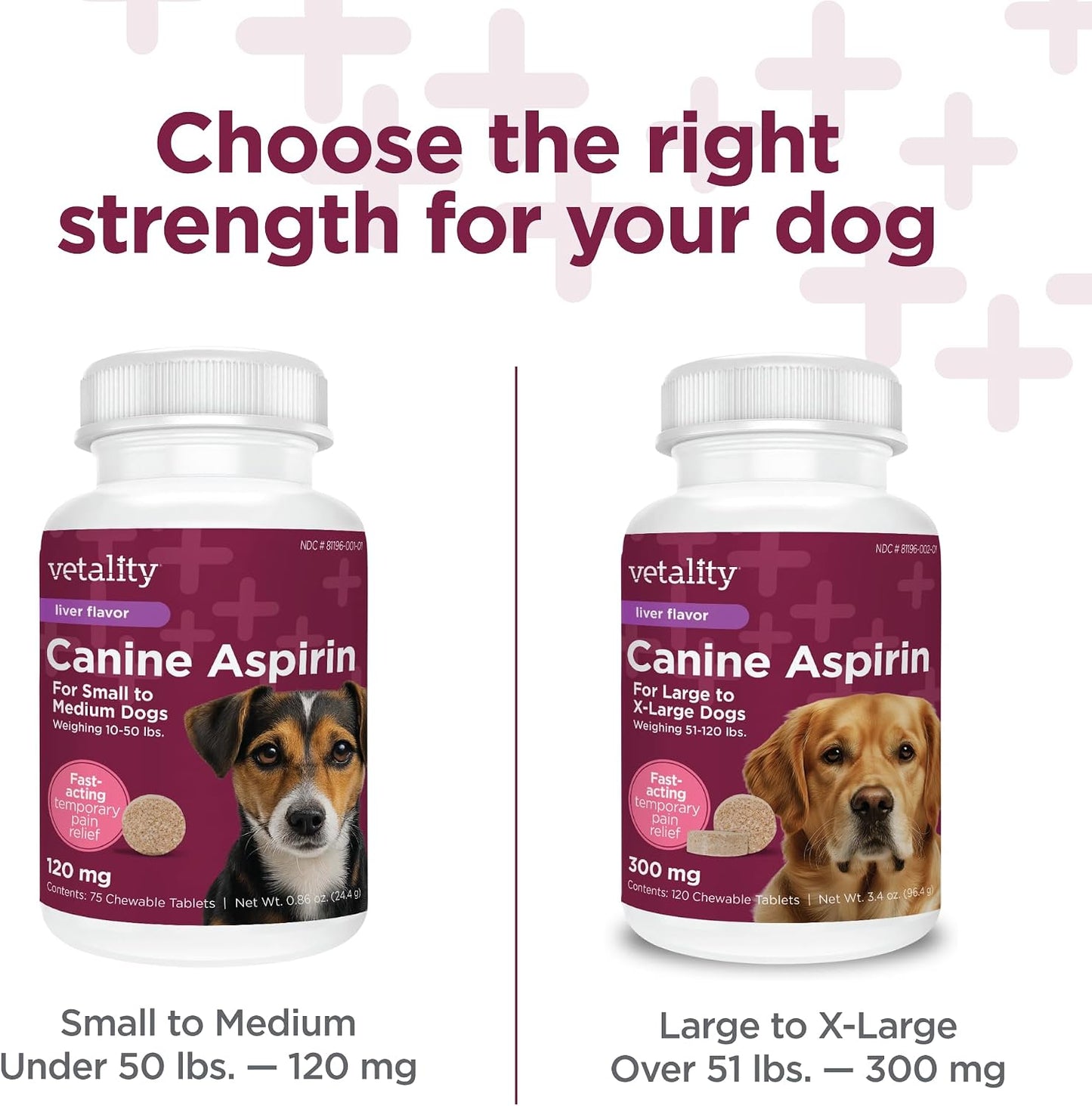 Vetality seventy five count dog chewable tablets container close up
