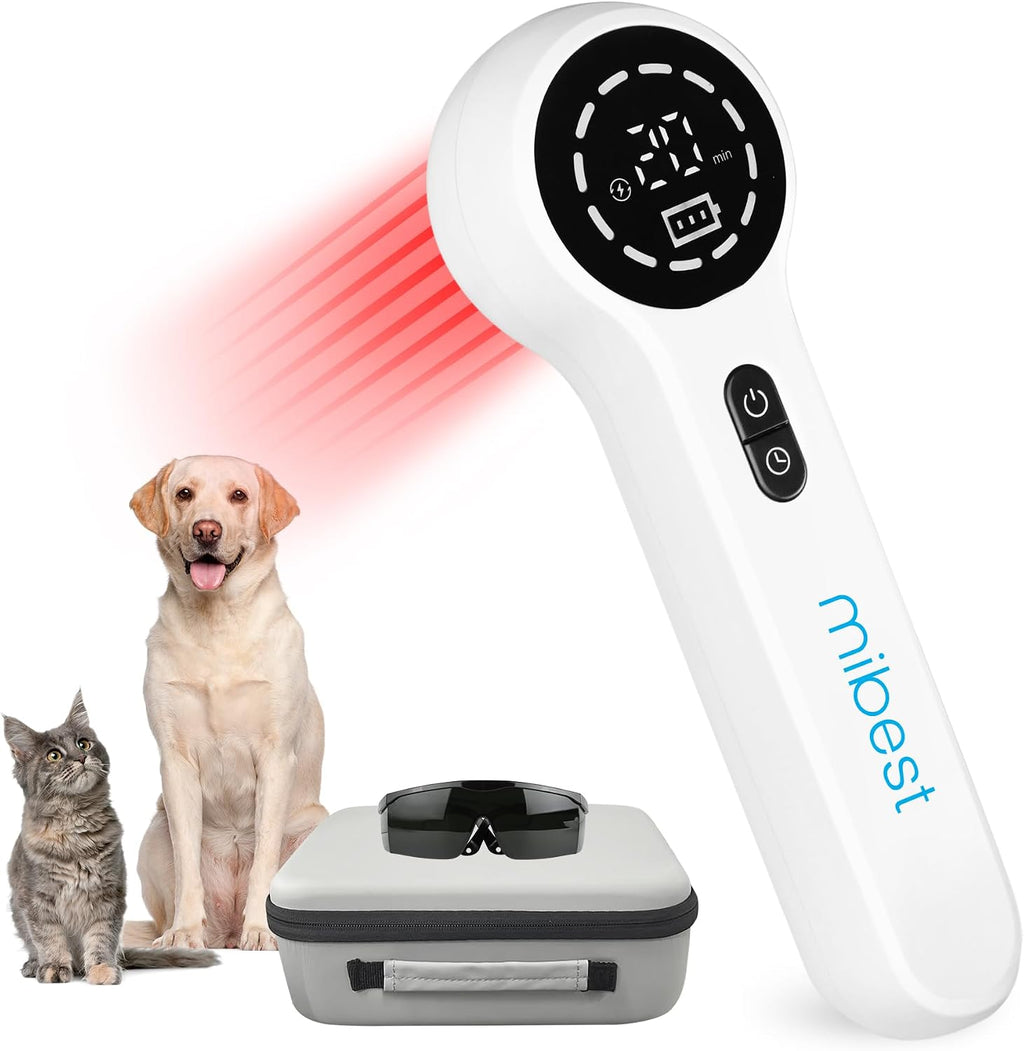 Side profile of Mibest portable red light therapy unit